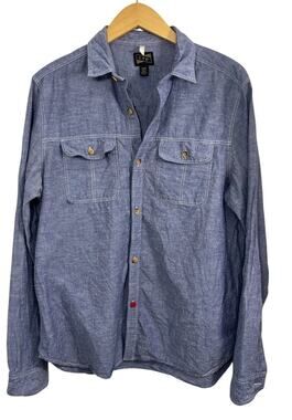 CPO Provisions Denim Chambray Button Down Slim Fit Shirt Men's Shipmen Supply M